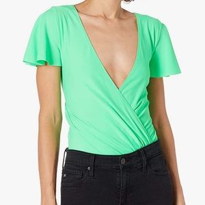 Amanda Uprichard Women's Elle Stretch Crosover Bodysuit
Blouse